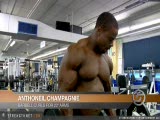Anthoneil Champagnie trains biceps