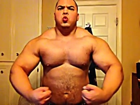 19 yr old Monster Flexes Beef and Power
