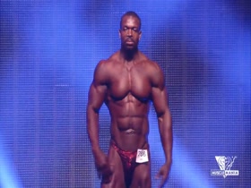 Fred Shaka  has a big bulge on stage