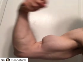 Just a big, hard bicep in your face