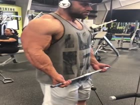 Massive Jason Works His Huge Arms