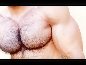 massive hairy pecs and massively hairy pits - 2