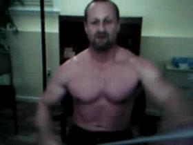 Guy is bending a bar