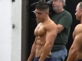 Cocky Venice Beach Muscle working out