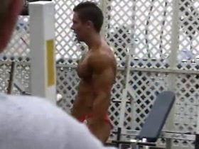 Cocky Venice Beach Muscle working out - more