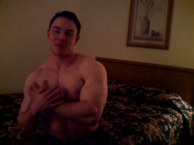 My huge muscles being worshipped