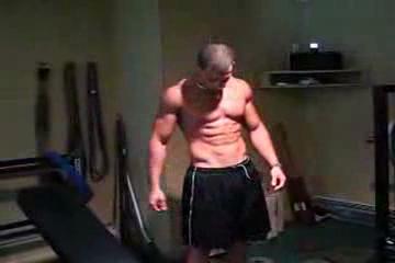 Mike practicing for the posing