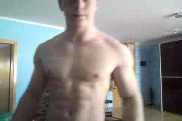 German Muscleboy in his room