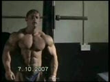 Flex Lewis Posing in the Gym