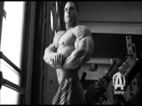 Evan the Ox Centopani - Gym Posing Monochrome