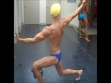 Young Muscle boys having fun