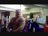 Hot muscle flexing