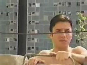 Two muscle Hunks and one son