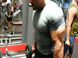 MichaB Krakowski dumbell bicep curls