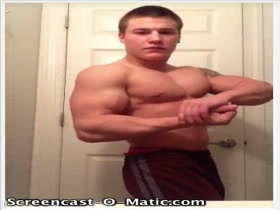 Curlsfordays23 Muscle Teen Flexing