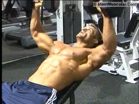 Jacked hard pecs