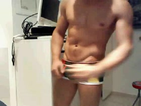 Lean muscle Big cock