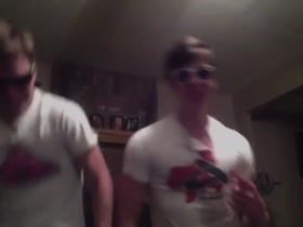 Two Guys Flexing to Music 2