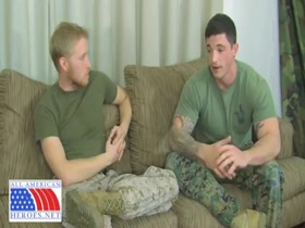 Sergeant suck and eat cum