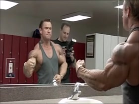 Lee Priest poses for the cameras