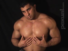 Watch hunky hot Karl Kasper work his nipples good!