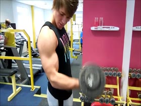 Teen fitness model Andrew