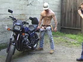 stud hunk bear dad out-take scene