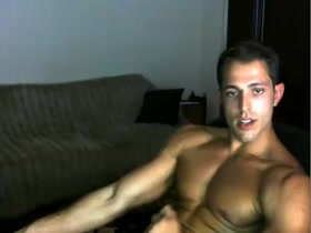 sexy dude jerking off