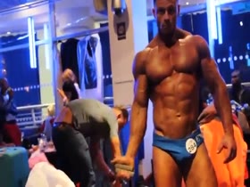 Sexy bodybuilder with sexy muscles