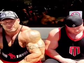 big guy vs muscle monster guy