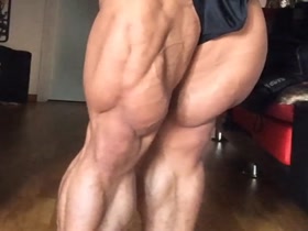 Massive legs flex
