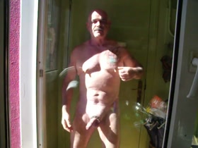 stud hunk dad exhibitionist