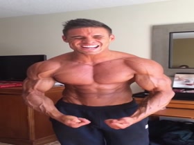 IFBB Pro Logan Franklin Hotel Room Posing