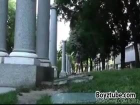 2 Guys running, then Sex.