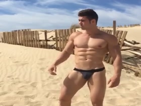 model in thong