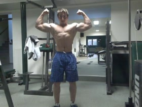 Young Tomas Horak flexing 2
