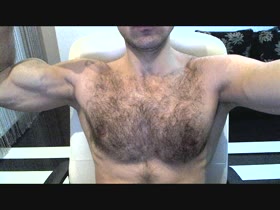 Hot and Hairy Muscle Stud!