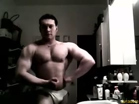 Michel Quadzilla flexing tease MySpace-Trailer (Mike Costantini)