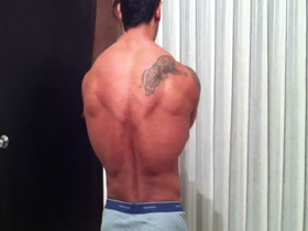 Ezequiel Martinez back posing