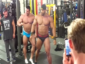 Manuel Romero underwear posedown
