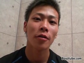 Young japanese muscle moans and enjoy