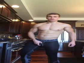 Jock Stripping in the Kitchen