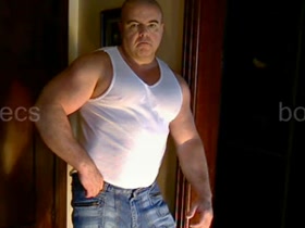 Muscle Daddy Rips Off Shirt