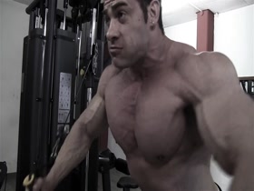 Pecs, Pumping, Posing, grunting