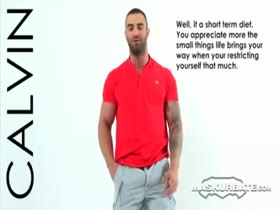 Hot interview, whit sexy muscle guy