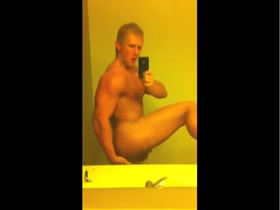 Jock Fingering His Ass