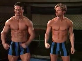 Naked cage fight!