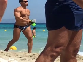 Kris on beach