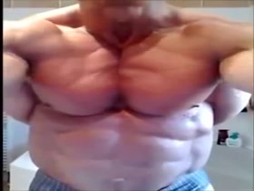 incredible hot muscle flexing