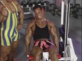 Shawn Ray, Kevin Levrone and Frank Zane Striped singlets